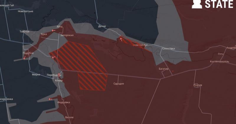 Згідно з інформацією від DeepState, збройні сили Російської Федерації роблять спроби розширити свої позиції на території Донеччини та проникнути на Дніпропетровщину.