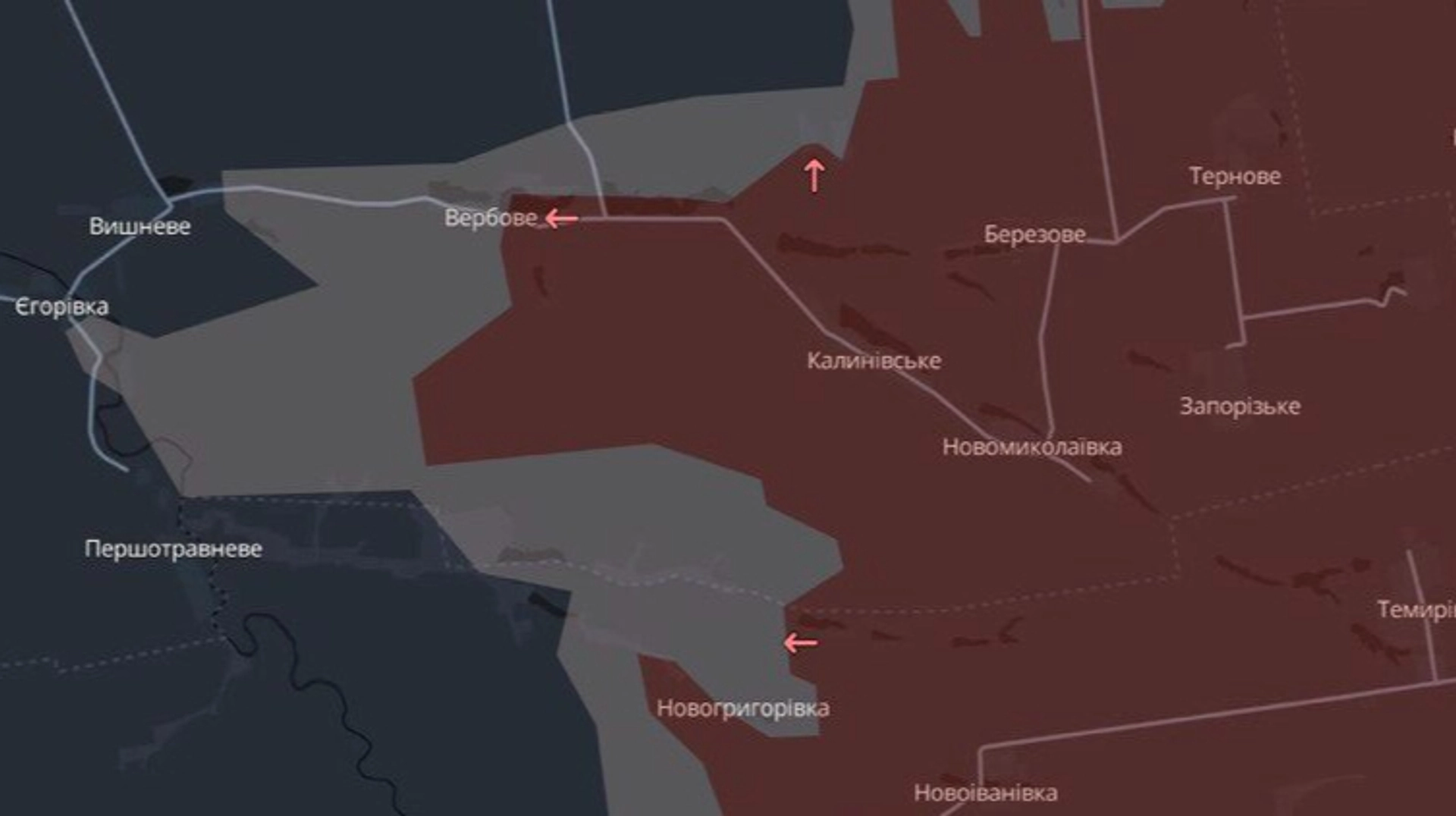 DeepState: Війська РФ зробили певні кроки вперед у Дніпропетровській та Запорізькій областях.