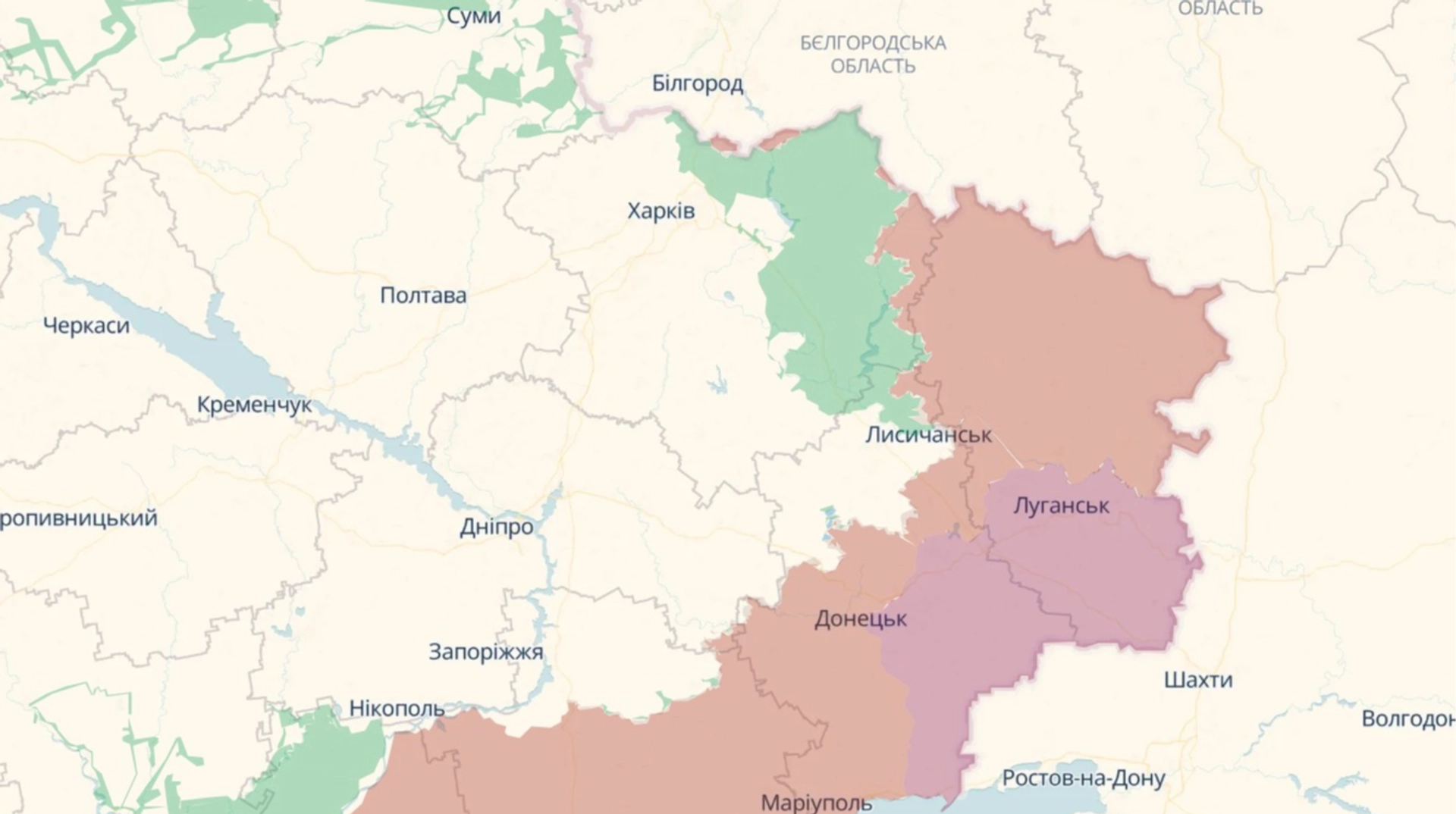DeepState: Російські війська зробили кроки вперед на території Дніпропетровської та Харківської областей.