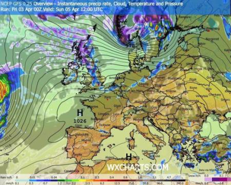 Повідомили про прогнози погоди на перші вихідні квітня.